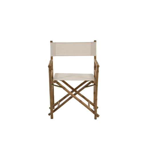 Eetkamerstoel Wit Bamboe 44 cm 44x58x88 cm-Eetkamerstoelen-J-Line