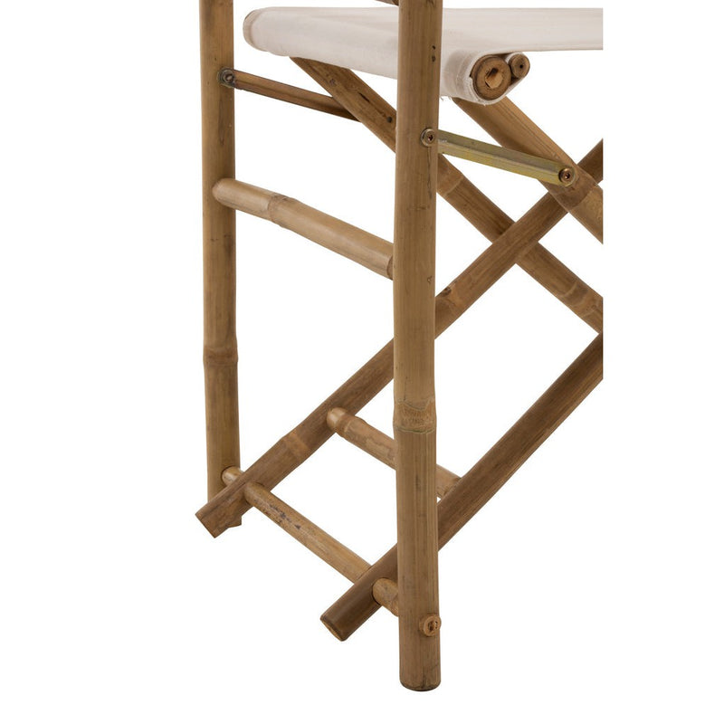 Eetkamerstoel Wit Bamboe 44 cm 44x58x88 cm-Eetkamerstoelen-J-Line
