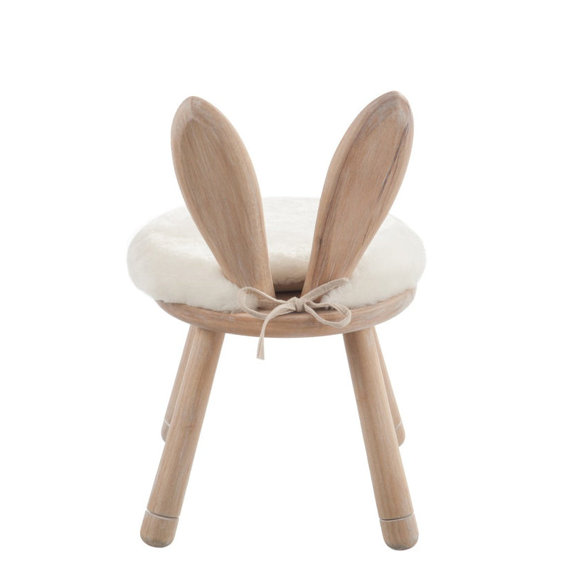 Eetkamerstoel Wit Beech hout 35 cm 36x36x56 cm-Eetkamerstoelen-J-Line