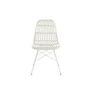 Eetkamerstoel Wit Cloth 46 cm 46x56x87 cm-Eetkamerstoelen-J-Line