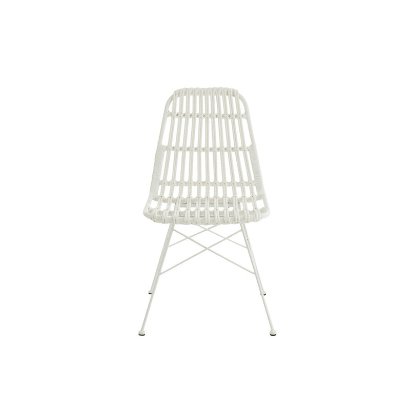Eetkamerstoel Wit Cloth 46 cm 46x56x87 cm-Eetkamerstoelen-J-Line