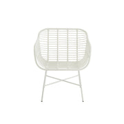 Eetkamerstoel Wit Ijzer 67 cm 67x68x87.5 cm-Eetkamerstoelen-J-Line