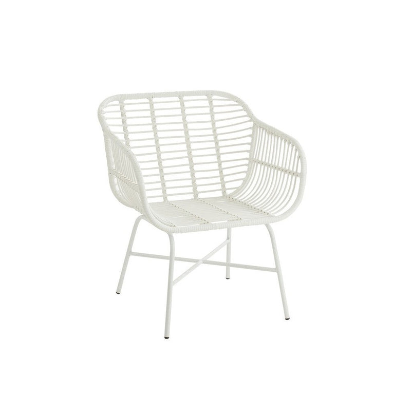 Eetkamerstoel Wit Ijzer 67 cm 67x68x87.5 cm-Eetkamerstoelen-J-Line