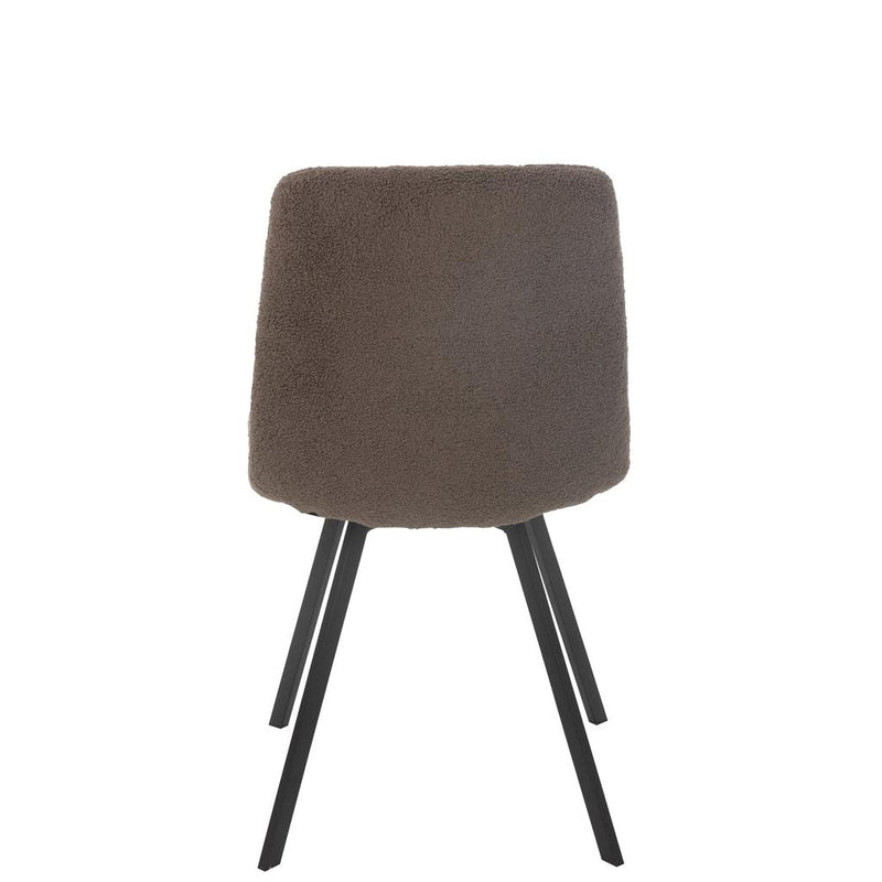 Eetkamerstoel Wit Metaal 45 cm 45x55x85 cm-Eetkamerstoelen-J-Line