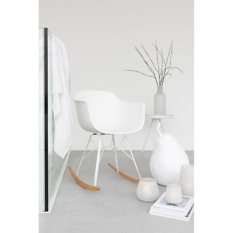 Eetkamerstoel Wit Metaal 56 cm 56.5x69x79 cm-Eetkamerstoelen-J-Line