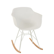 Eetkamerstoel Wit Metaal 56 cm 56.5x69x79 cm-Eetkamerstoelen-J-Line