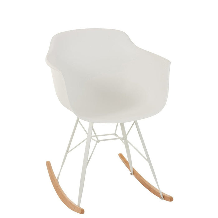 Eetkamerstoel Wit Metaal 56 cm-Eetkamerstoelen-J-Line