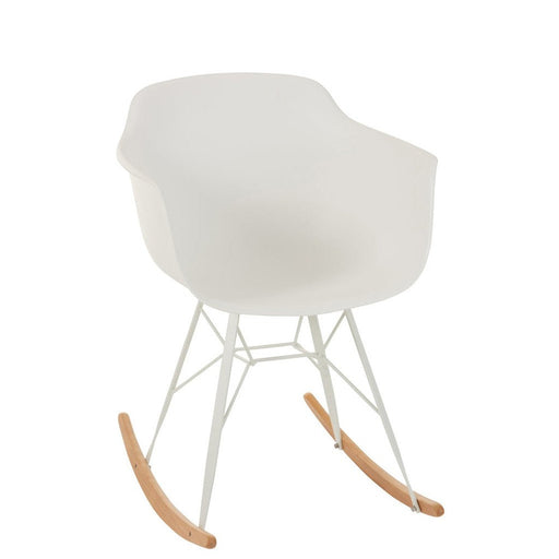 Eetkamerstoel Wit Metaal 56 cm-Eetkamerstoelen-J-Line