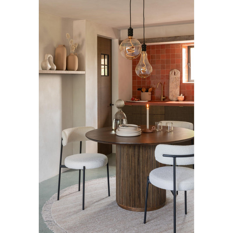 Eetkamerstoel Wit Multiplex 52 cm 52.5x51x76.5 cm-Eetkamerstoelen-J-Line