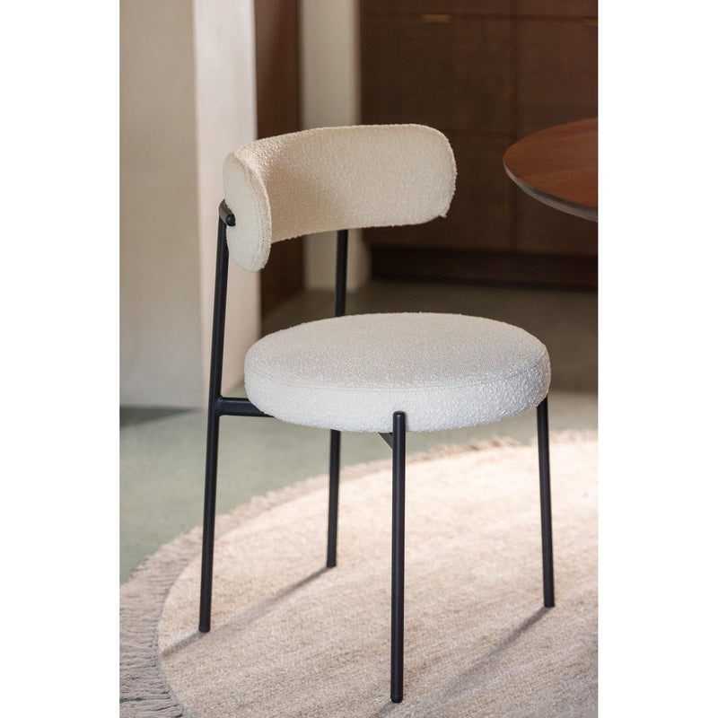 Eetkamerstoel Wit Multiplex 52 cm 52.5x51x76.5 cm-Eetkamerstoelen-J-Line