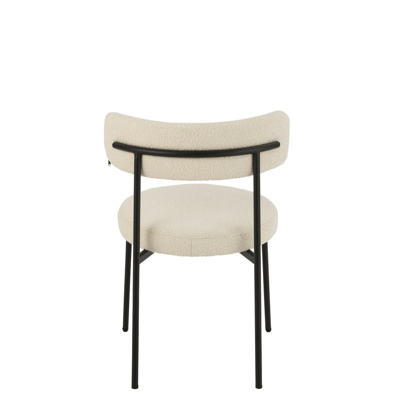 Eetkamerstoel Wit Multiplex 52 cm 52.5x51x76.5 cm-Eetkamerstoelen-J-Line