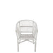 Eetkamerstoel Wit Rotan 44 cm-Eetkamerstoelen-J-Line