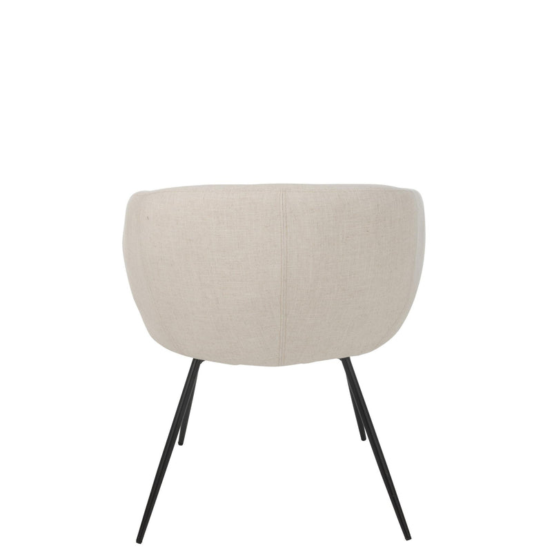 Eetkamerstoel Wit Schuim 61 cm 61x60x75 cm-Eetkamerstoelen-J-Line