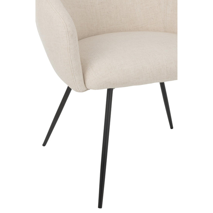 Eetkamerstoel Wit Schuim 61 cm-Eetkamerstoelen-J-Line