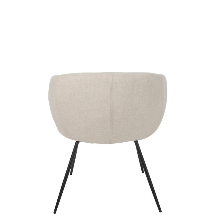 Eetkamerstoel Wit Schuim 61 cm-Eetkamerstoelen-J-Line