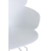 Eetkamerstoel Wit Staal 54 cm 53.5x56x81 cm-Eetkamerstoelen-J-Line