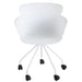Eetkamerstoel Wit Staal 54 cm-Eetkamerstoelen-J-Line