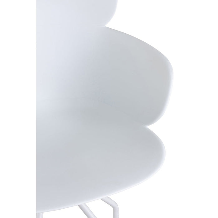 Eetkamerstoel Wit Staal 54 cm-Eetkamerstoelen-J-Line