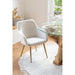 Eetkamerstoel Wit Staal 65 cm 65x68x83 cm-Eetkamerstoelen-J-Line