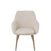 Eetkamerstoel Wit Staal 65 cm 65x68x83 cm-Eetkamerstoelen-J-Line