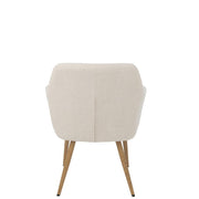 Eetkamerstoel Wit Staal 65 cm 65x68x83 cm-Eetkamerstoelen-J-Line