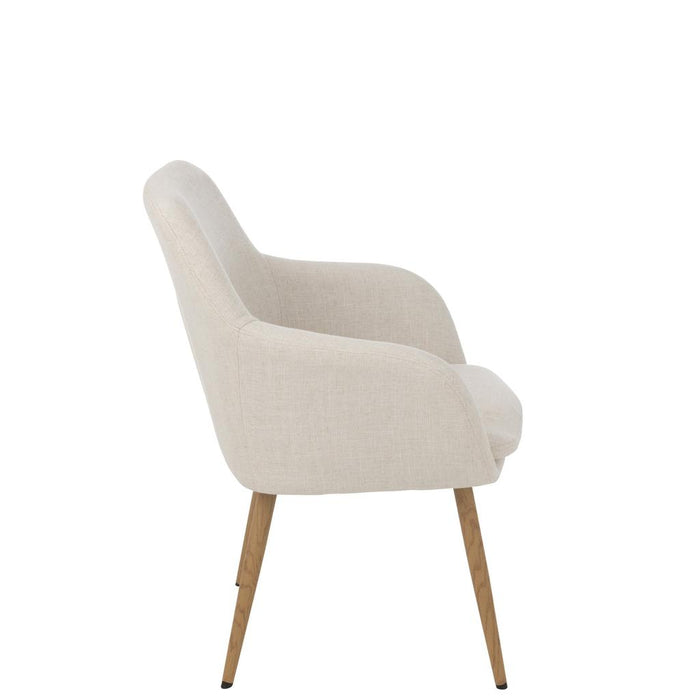 Eetkamerstoel Wit Staal 65 cm-Eetkamerstoelen-J-Line