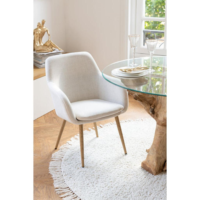 Eetkamerstoel Wit Staal 65 cm-Eetkamerstoelen-J-Line