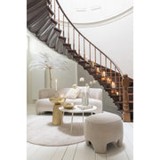 Eetkamerstoel Wit Stof 82 cm 82x193x71 cm-Eetkamerstoelen-J-Line