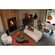 Eetkamerstoel Wit Stof 82 cm 82x193x71 cm-Eetkamerstoelen-J-Line