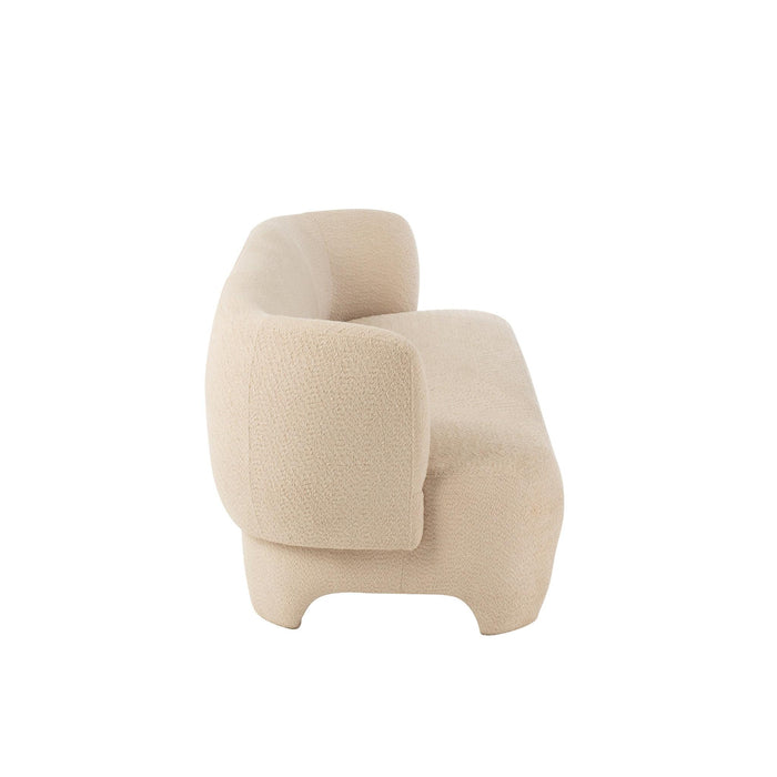 Eetkamerstoel Wit Stof 82 cm-Eetkamerstoelen-J-Line