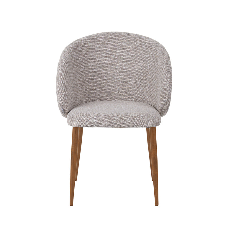 Eetkamerstoel Yuki Naturel Royal Boucle Naturel 59x55x77 cm-Eetkamerstoelen-LABEL51