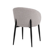 Eetkamerstoel Yuki Naturel Royal Boucle Taupe Metalen Frame-Eetkamerstoelen-LABEL51