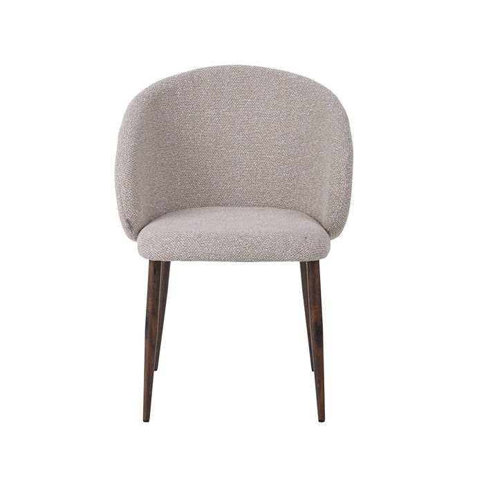 Eetkamerstoel Yuki - Naturel - Royal Boucle - Walnoot Houten...-Eetkamerstoelen-LABEL51
