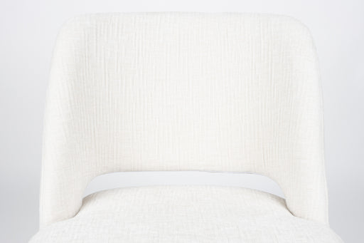 Eetkamerstoel Yves Polyester Wit 59.5x52.5 cm-Eetkamerstoelen-Creating Home