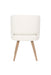 Eetkamerstoel Yves Polyester Wit 59.5x52.5 cm-Eetkamerstoelen-Creating Home