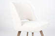Eetkamerstoel Yves Polyester Wit 59.5x52.5 cm-Fauteuils-Creating Home