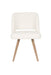 Eetkamerstoel Yves Polyester Wit 59.5x52.5 cm-Fauteuils-Creating Home