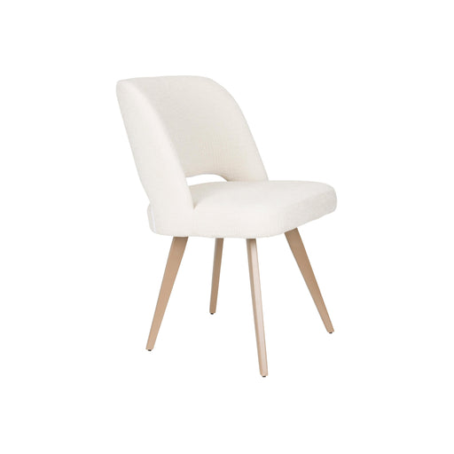 Eetkamerstoel Yves Polyester Wit 59.5x52.5 cm-Fauteuils-Creating Home