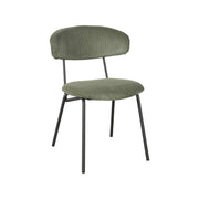 Eetkamerstoel Zack Forest Ribcord 53x59x79 cm-Eetkamerstoelen-LABEL51