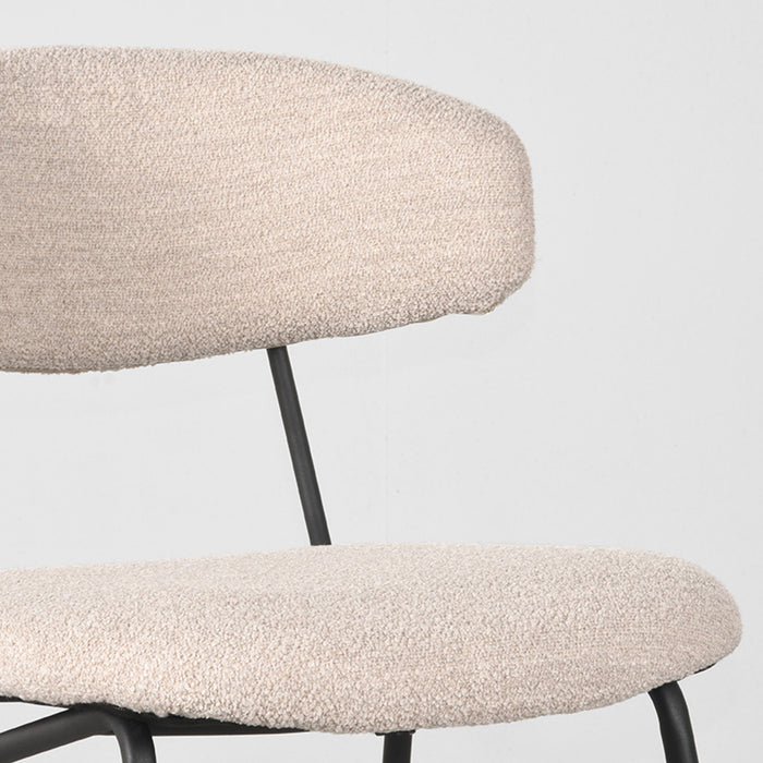 Eetkamerstoel Zack - Naturel - Boucle-Eetkamerstoelen-LABEL51
