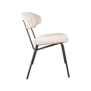 Eetkamerstoel Zack Naturel Ribcord 53x59x79 cm-Eetkamerstoelen-LABEL51