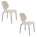 Eetkamerstoel Zelo Polyester Beige 58.5x46 cm-Eetkamerstoelen-Creating Home