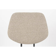 Eetkamerstoel Zelo Polyester Beige 58.5x46 cm-Eetkamerstoelen-Creating Home