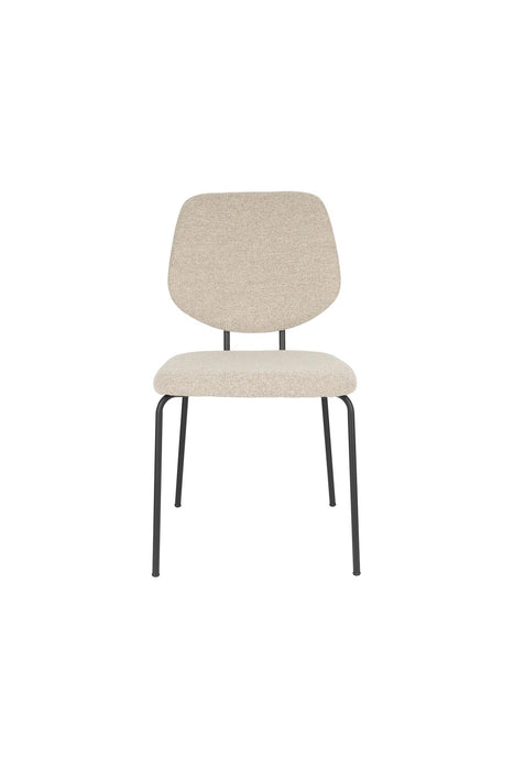 Eetkamerstoel Zelo Polyester Beige 58.5x46 cm-Eetkamerstoelen-Creating Home