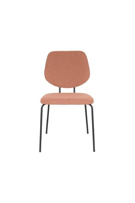 Eetkamerstoel Zelo Polyester Roze 58.5x46 cm