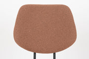 Eetkamerstoel Zelo Polyester Roze 58.5x46 cm-Eetkamerstoelen-Creating Home