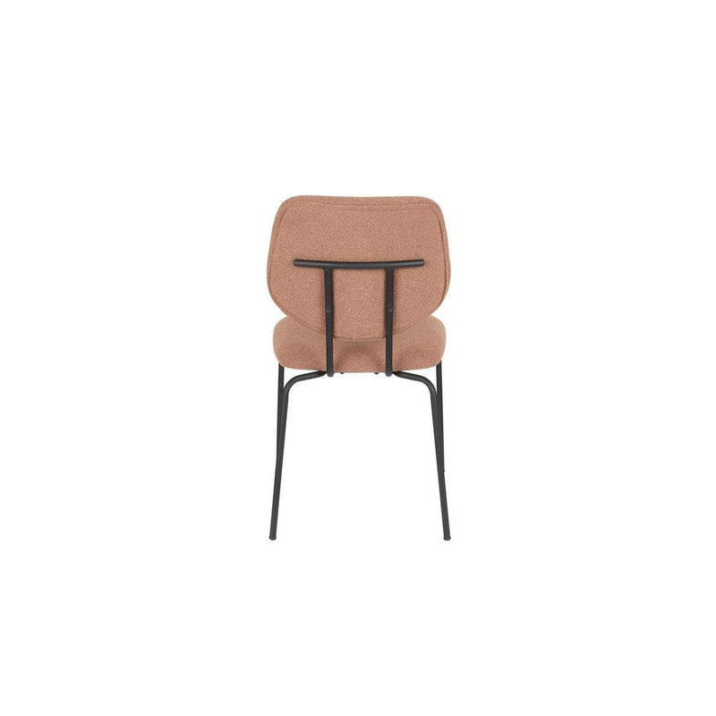 Eetkamerstoel Zelo Polyester Roze 58.5x46 cm-Eetkamerstoelen-Creating Home