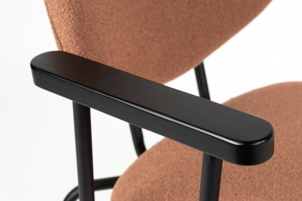 Eetkamerstoel Zelo Polyester Roze 59x60 cm-Eetkamerstoelen-Creating Home