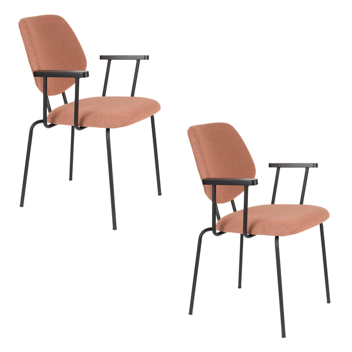 Eetkamerstoel Zelo Polyester Roze 59x60 cm-Eetkamerstoelen-Creating Home