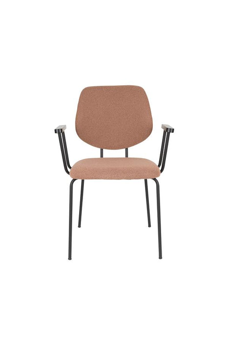 Eetkamerstoel Zelo Polyester Roze 59x60 cm-Eetkamerstoelen-Creating Home